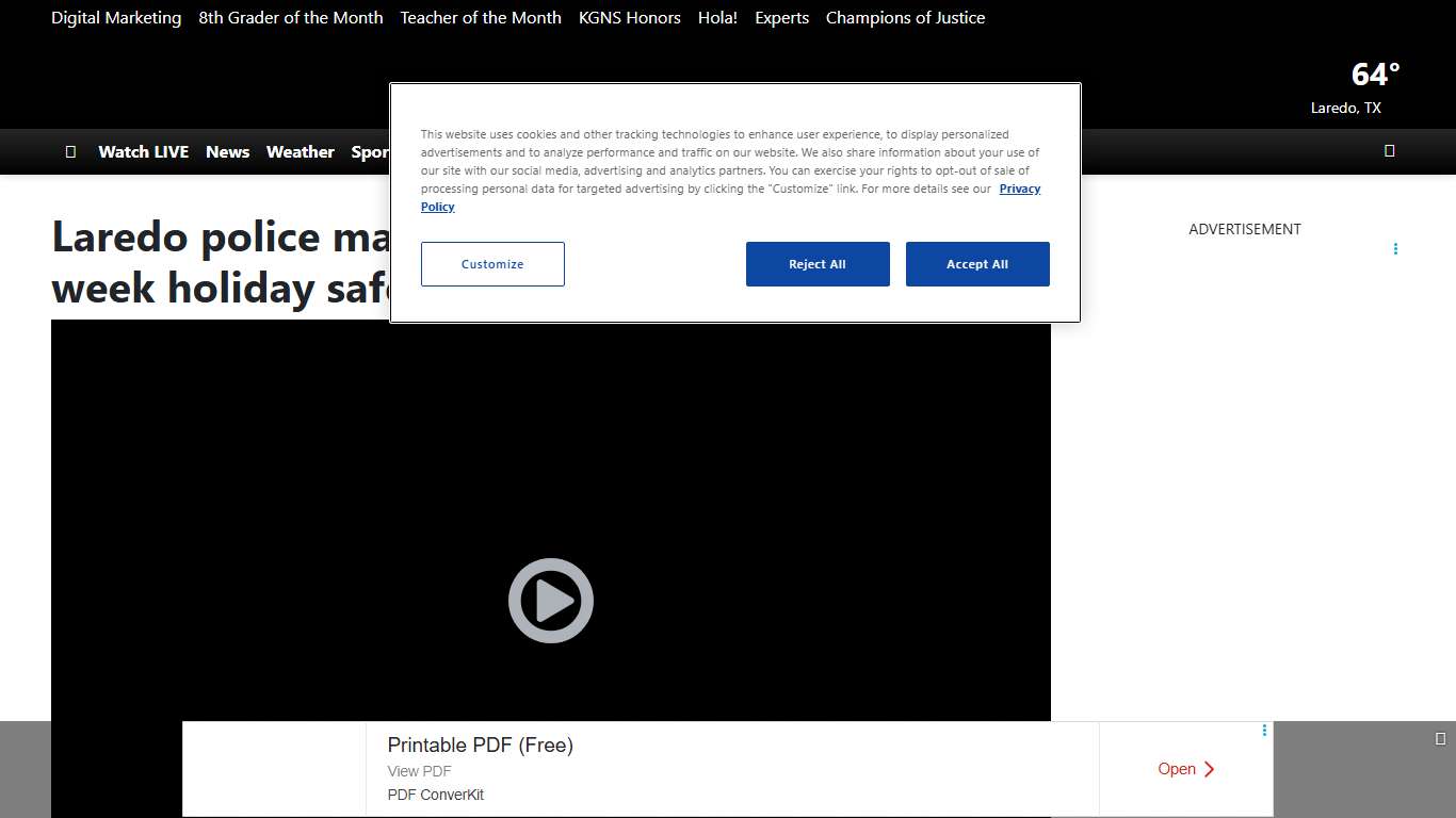 Laredo police make 15 DWI arrests during two-week holiday safety operation
