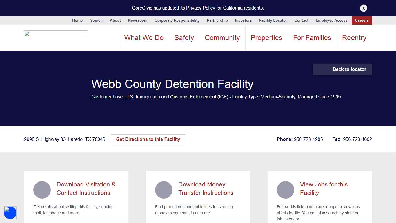 Webb County Detention Facility